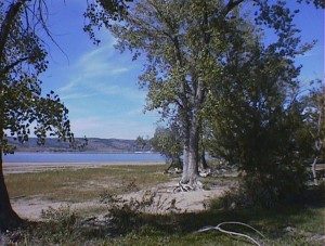 Looking out across Angostura Reservoir