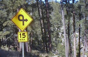 Approaching a "pigtail bridge" in Wind Cave NP
