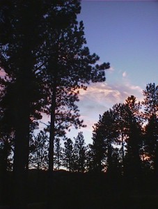 Sunset in Stockade North ampground