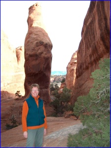 Teresa on the path