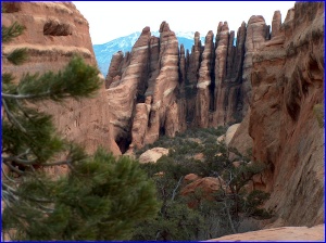 Sandstone fins