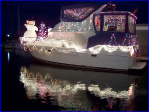 Lit Boat