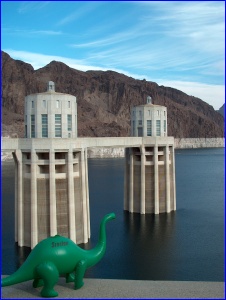 Sinclair and the intake towers