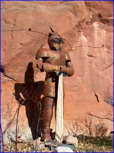 Medieval Knight At The Hole