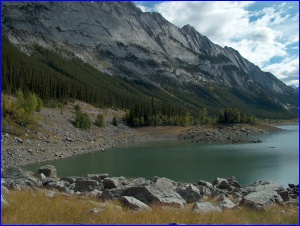Medicine Lake, already half empty