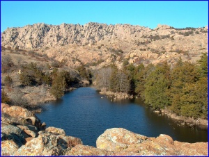 Lake in Wichita Mtns NWR