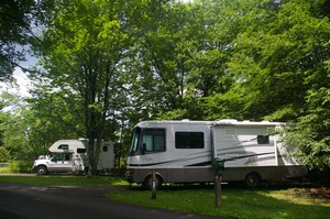 The camper next to Jeanette and Eric's Class A The camper next to Jeanette and Eric's Class A