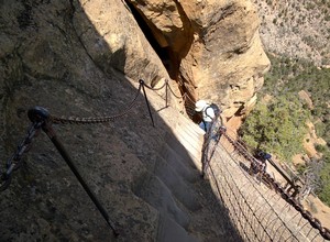 The Climb Out of Balcony House, Mesa Verde The Climb Out of Balcony House, Mesa Verde