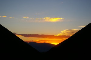 Sunset from Wildrose Campground Sunset from Wildrose Campground