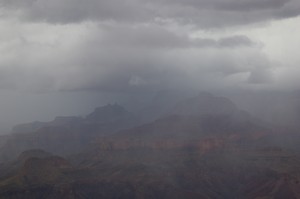 Grand Canyon Obscured by Rain Grand Canyon Obscured by Rain