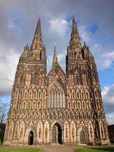 Lichfield Cathedral, Lichfield, UK Lichfield Cathedral, Lichfield, UK
