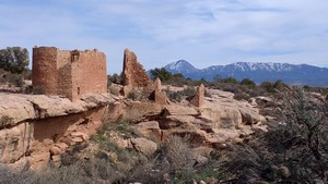 Hovenweep Castle and Sleeping Ute Hovenweep Castle and Sleeping Ute