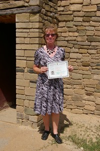 Teresa with Certificate Teresa with Certificate