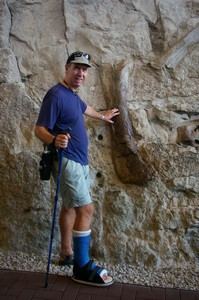 Sterling and an Old Bone, Dinosaur National Monument, Utah and Colorado