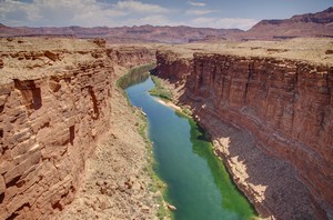 The Colorado from Navajo Bridge The Colorado from Navajo Bridge