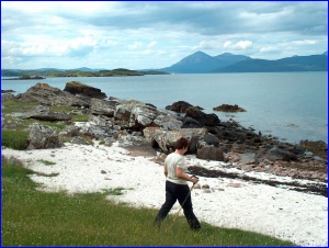 Aileen On Beach