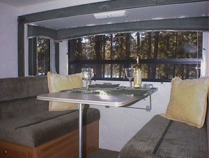 Our slide-out dinette, slid out